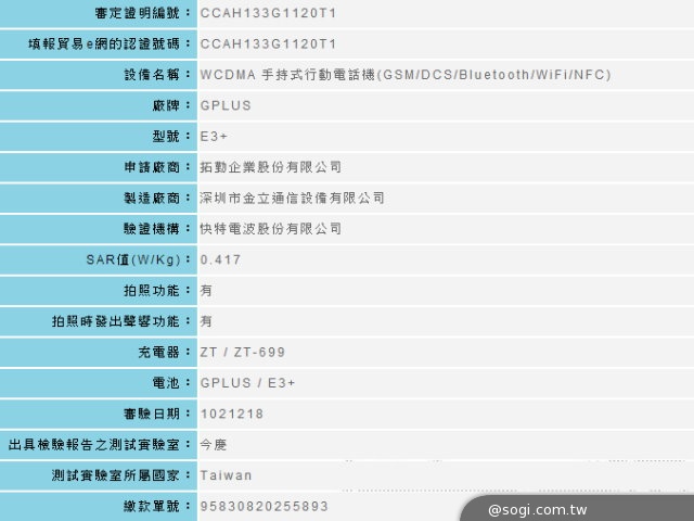 5吋雙卡機G-Plus E3+搭高通驍龍400四核 1月開賣 5吋雙卡機G-Plus E3+搭高通驍龍400四核 1月開賣