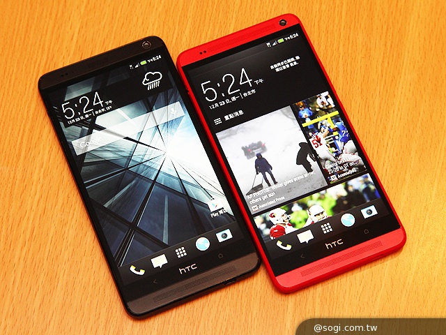 HTC One max魅麗紅、絕地黑雙色圖賞
