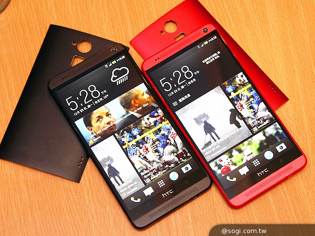 HTC One max魅麗紅、絕地黑雙色圖賞