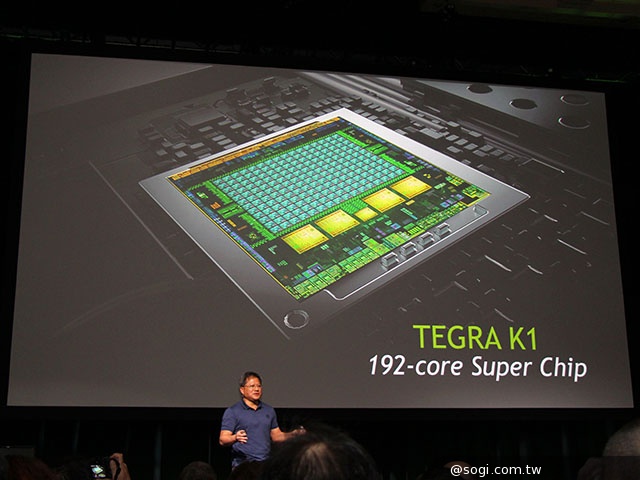 NVIDIA發表Tegra K1處理器 內建192核心GPU【CES 2014】