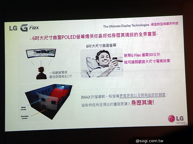 LG G Flex曲面手機登台 單機24900中華獨賣