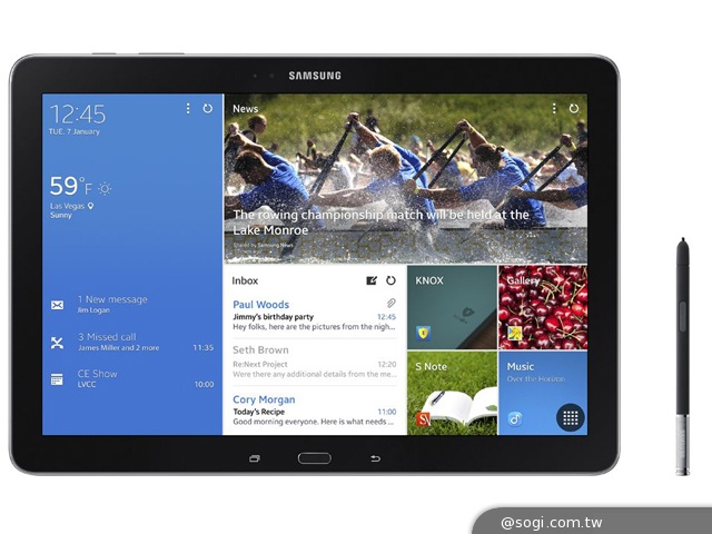 三星發表NotePRO與TabPRO四款平板 內建全新UI【CES 2014】