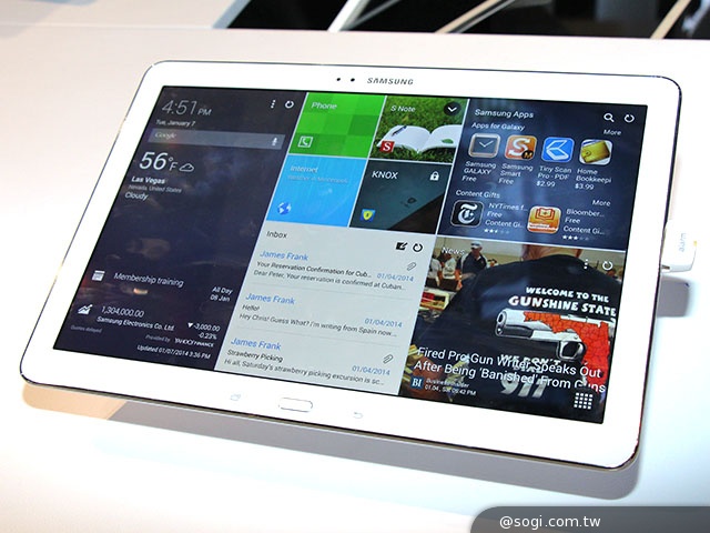 新介面、高規格 三星TabPRO 10.1/8.4跨海動手玩【CES 2014】