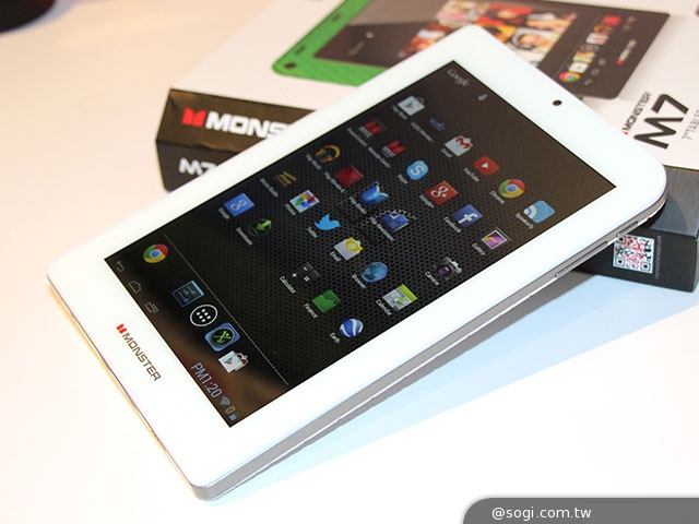 魔聲展出7吋安卓平板MONSTER M7【CES 2014】 魔聲展出7吋安卓平板MONSTER M7【CES 2014】