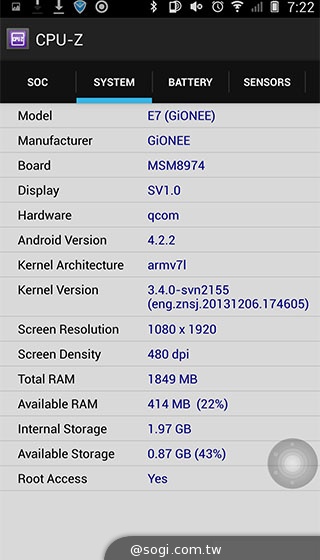驍龍800手機 ELIFE E7現身高通展場 台灣將引進【CES 2014】