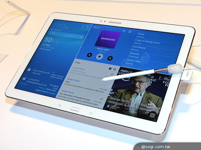 三星GALAXY NotePRO 12.2動手玩＆效能實測【CES 2014】