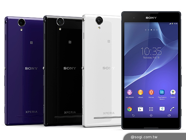 索尼發表6吋中價定位LTE手機Xperia T2 Ultra