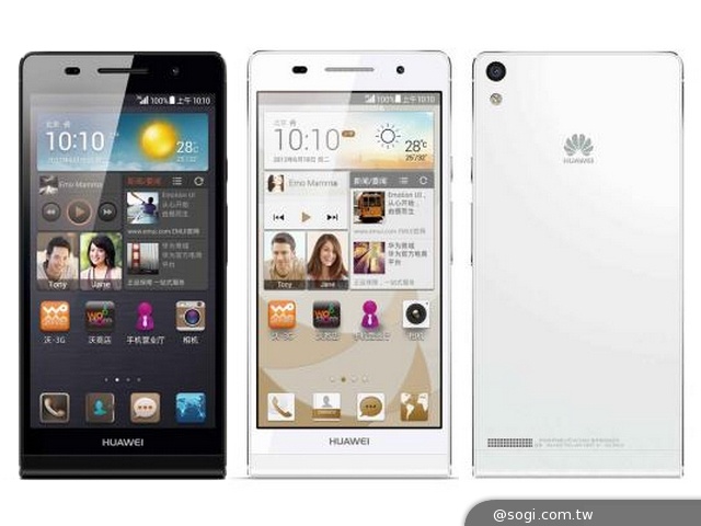華為Ascend P6 S中國開賣 定價約台幣13370元