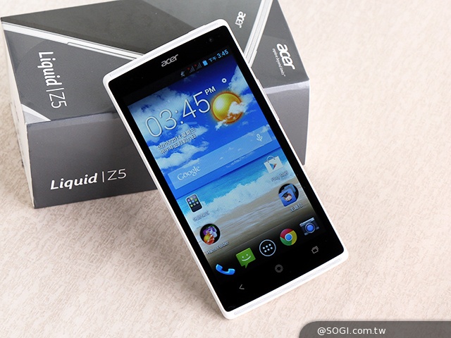 5吋雙卡入門機Acer Liquid Z5 首創快易鍵功能
