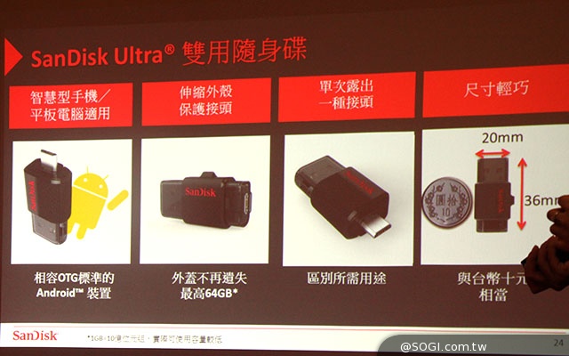 SanDisk Ultra雙用隨身碟 支援手機OTG、​電腦外接儲存