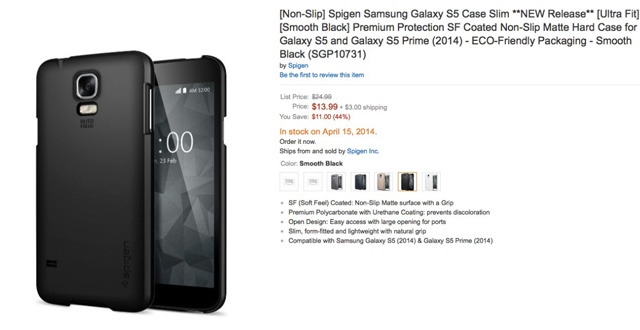 三星GALAXY S5外型疑遭亞馬遜曝光 將有兩種型號？
