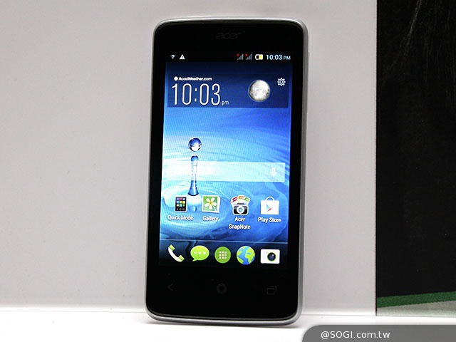 4吋雙卡入門機Acer Liquid Z4動手玩【MWC 2014】