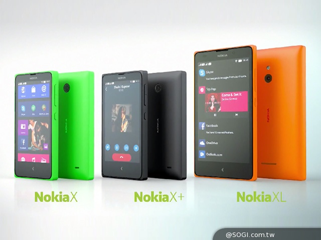 諾基亞首款Android產品出擊！X、X+、XL發表【MWC 2014】