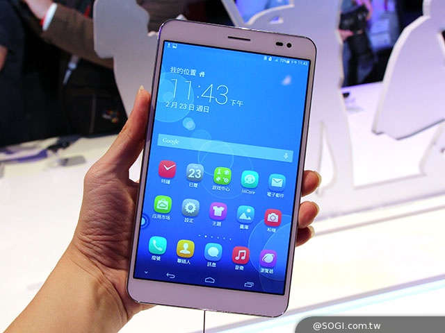 可通話LTE平板HUAWEI MediaPad X1 7.0體驗【MWC 2014】