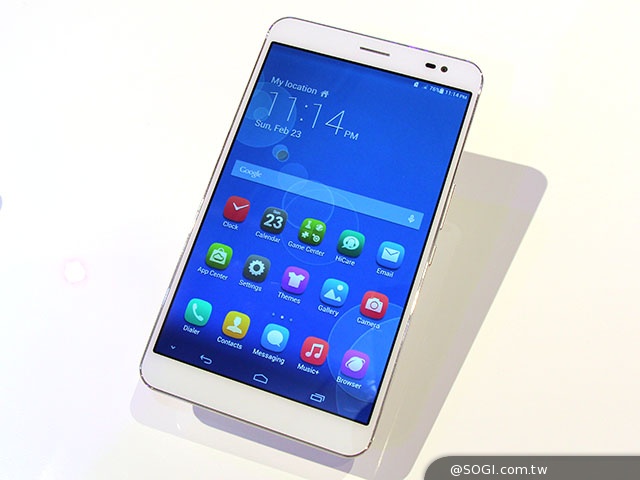 可通話LTE平板HUAWEI MediaPad X1 7.0體驗【MWC 2014】