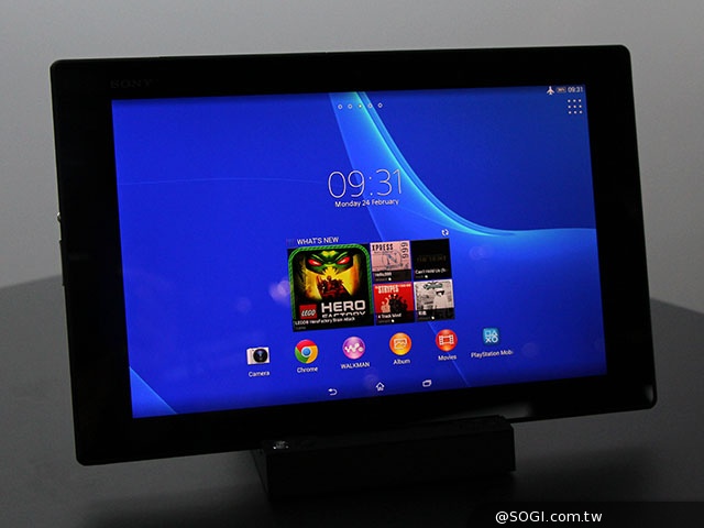 極致纖薄、通話平板！Sony Xperia Z2 Tablet【MWC 2014】