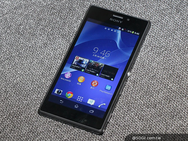 中階LTE智慧手機新秀Sony Xperia M2【MWC 2014】