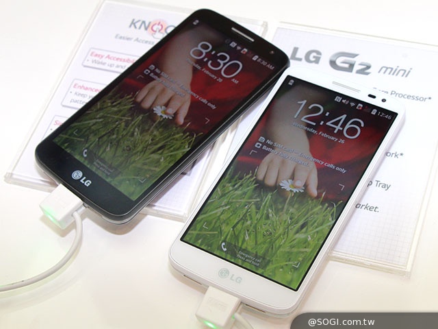 小一號的G2手機！LG G2 mini四月登台【MWC 2014】