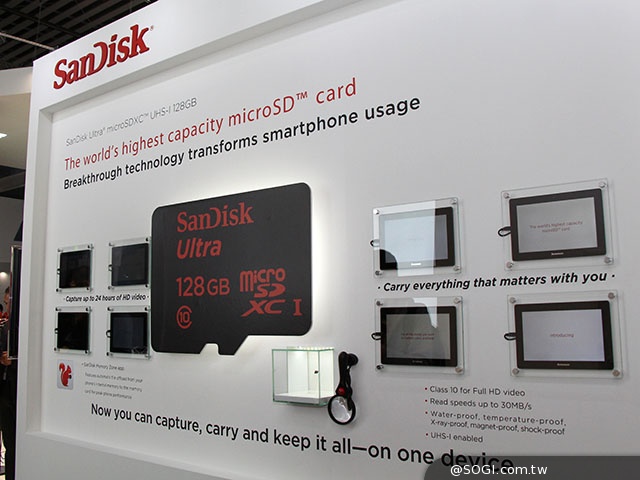SanDisk推128GB Ultra microSDXC記憶卡 售4999