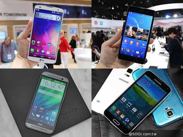 台日韓旗艦機比拚！GPro2、Z2、M8、S5規格售價彙整