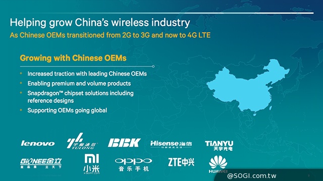 高通分享中國市場現況 強調與中國手機廠商緊密合作