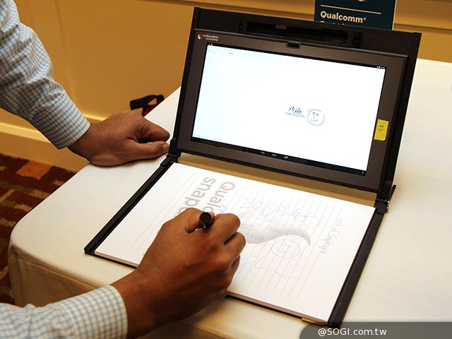 高通驍龍805聲波手寫 可在一般紙張書寫同步至螢幕