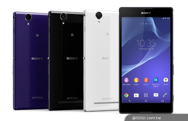 索尼Xperia T2 Ultra巨屏手機4/11上市 售14900元