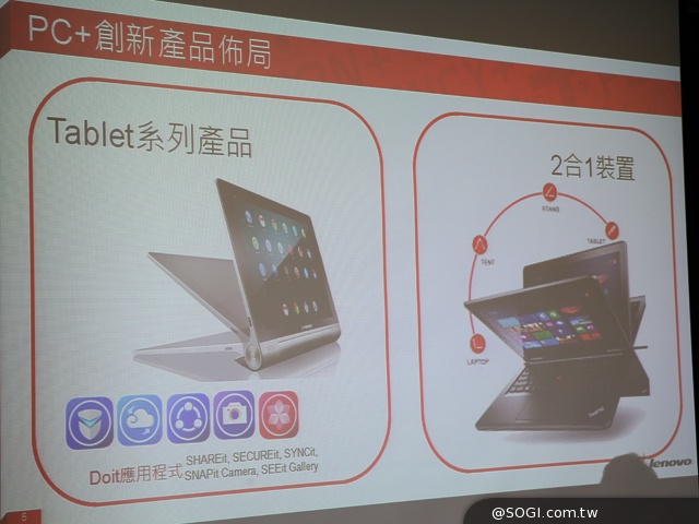 Lenovo手機延後登台 ThinkPad 8、Yoga近日推出