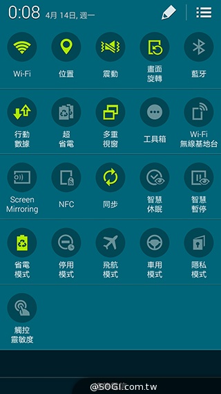 更簡約、也更豐富 三星GALAXY S5內建功能實測
