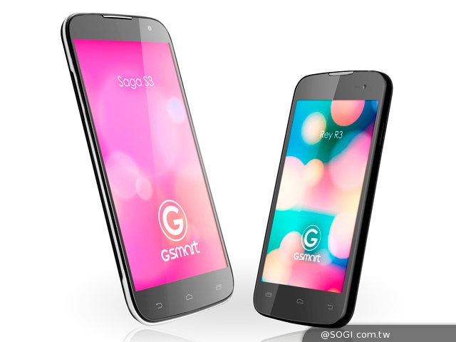 GSmart Saga S3與Rey R3雙卡機四月中搭大省開賣