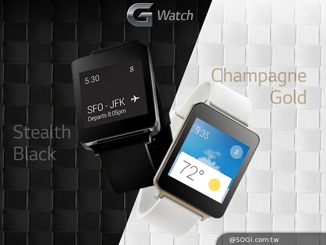 LG防水智慧錶G Watch現身官網 具黑、金兩種款式