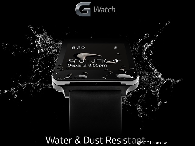 LG防水智慧錶G Watch現身官網 具黑、金兩種款式