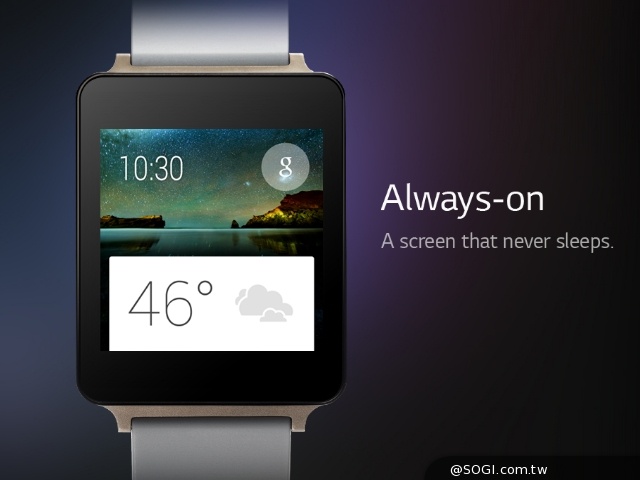 LG防水智慧錶G Watch現身官網 具黑、金兩種款式