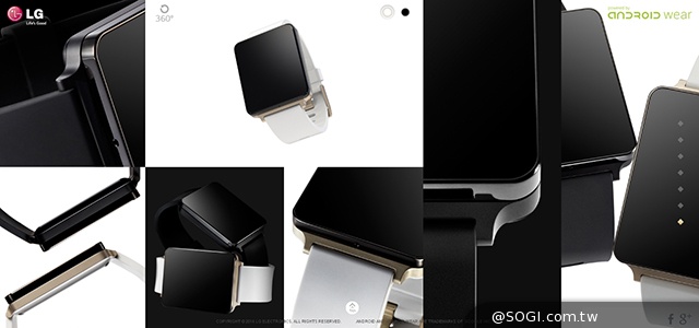 LG防水智慧錶G Watch現身官網 具黑、金兩種款式