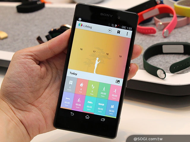 索尼smartband swr10智慧穿戴装置 5/5登台发表