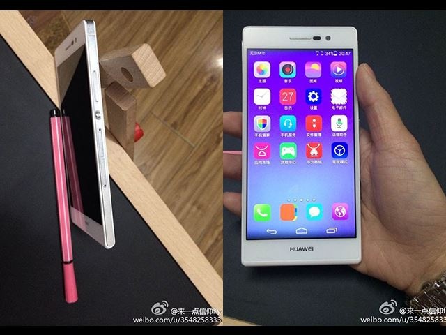 華為5吋Ascend P7超清晰實機外觀 發表會前全曝光