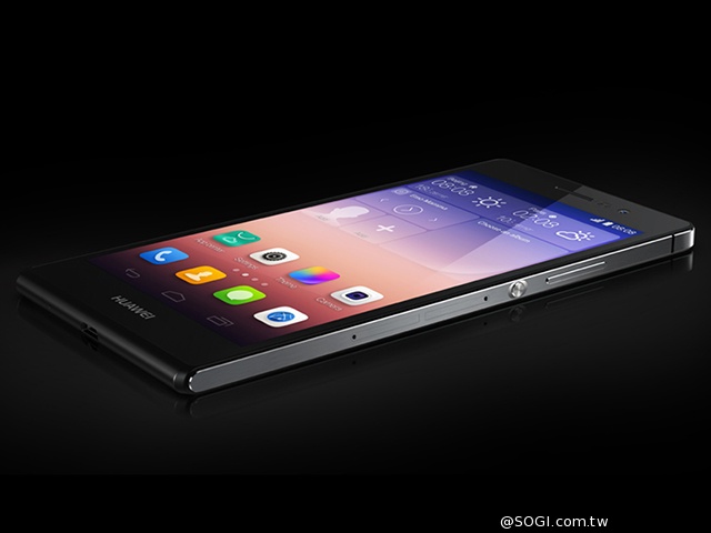 6.5mm纖薄4G手機HUAWEI Ascend P7發表