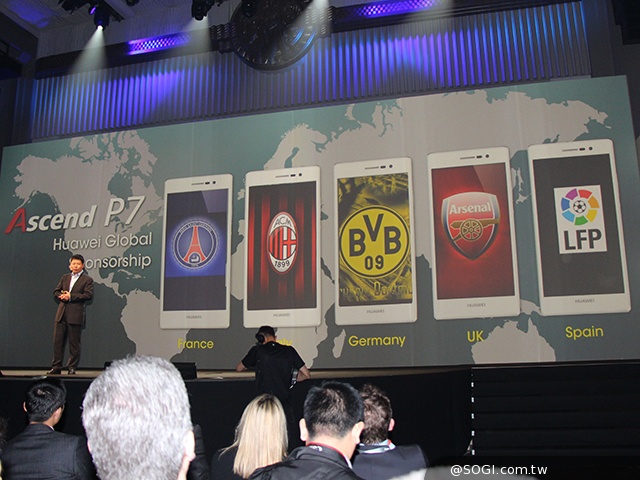 6.5mm纖薄4G手機HUAWEI Ascend P7發表