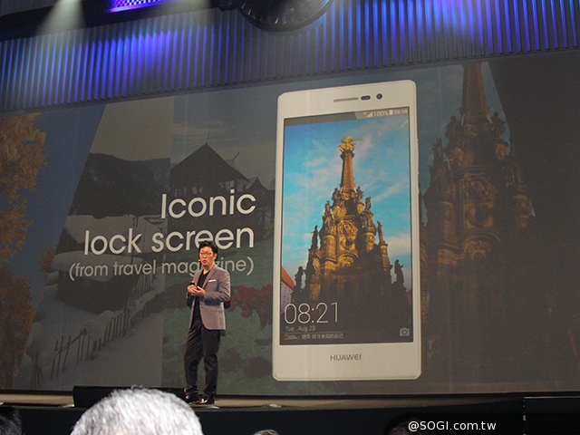 6.5mm纖薄4G手機HUAWEI Ascend P7發表