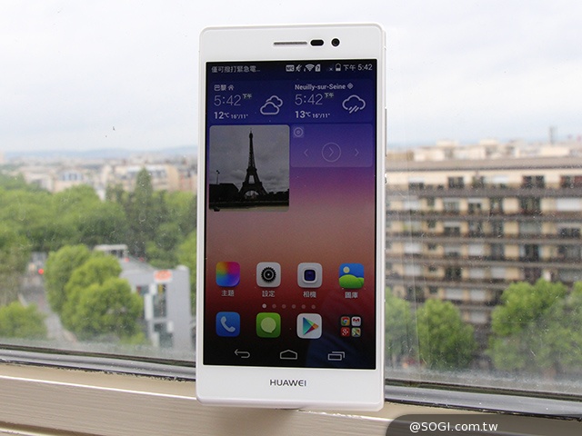 華為5吋纖薄LTE手機Ascend P7法國實機、效能體驗
