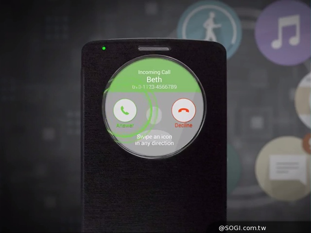 LG G3將有專屬Quick Circle保護套 功能再提升