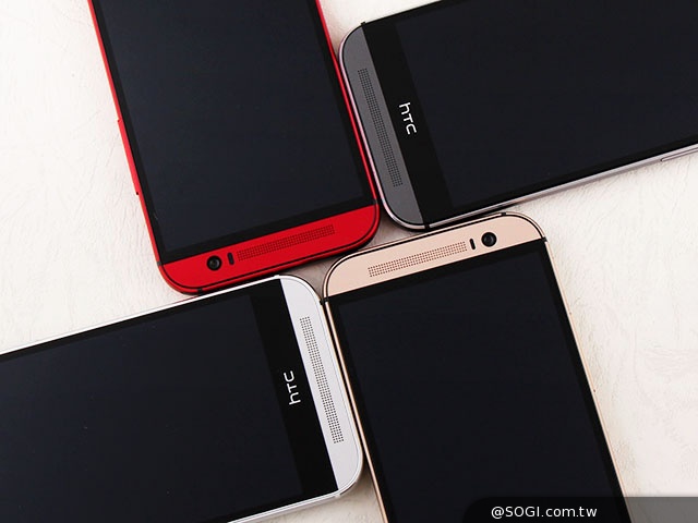銀紅金灰全到齊 HTC One (M8)四色圖賞