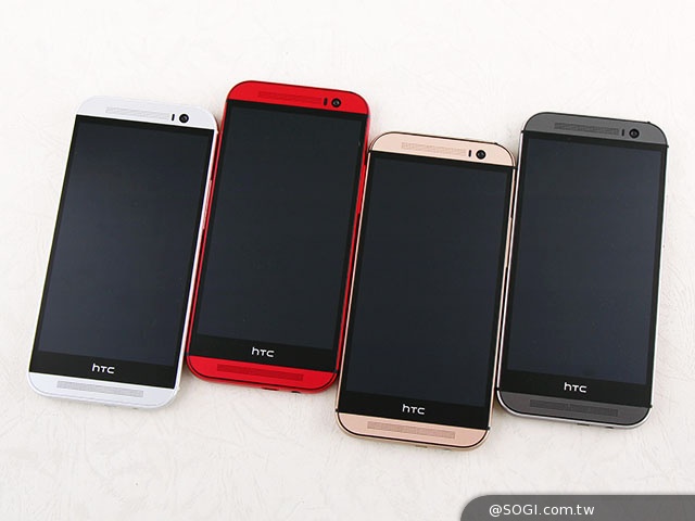銀紅金灰全到齊 HTC One (M8)四色圖賞