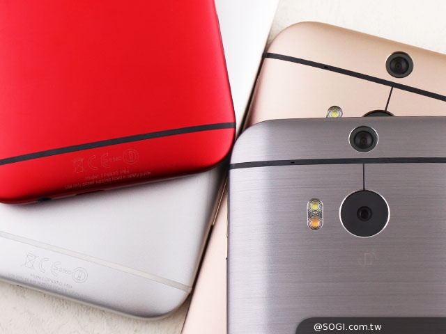 銀紅金灰全到齊 HTC One (M8)四色圖賞