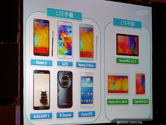 三星4G LTE升級開跑 黑爵金全頻Note3六月上市