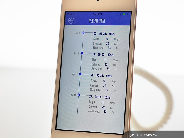多彩智慧手環OAXIS「星21」預計7月登台【Computex 2014】