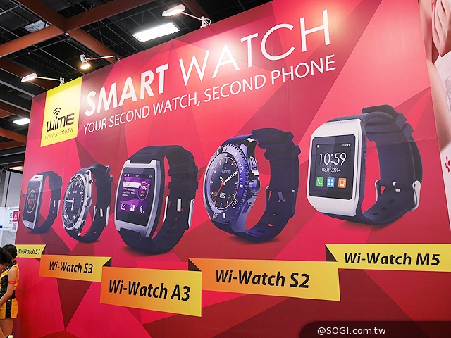 WiME Wi-Watch S1/S2平價智慧手機錶參展【Computex 2014】