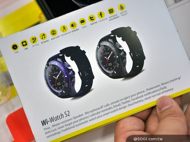 WiME Wi-Watch S1/S2平價智慧手機錶參展【Computex 2014】