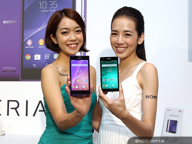 索尼4G手機Xperia Z2a、T3齊發 7月台灣上市