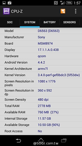 索尼4G手機Xperia Z2a、T3齊發 7月台灣上市